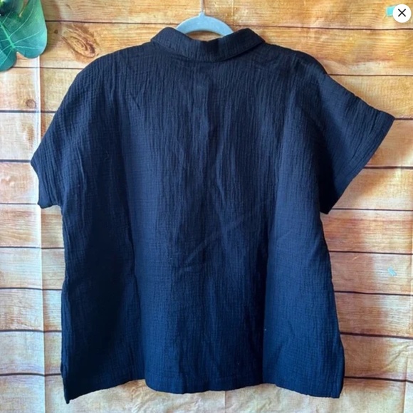 J. Jill Cotton-Gauze Camp shirt 100% cotton size Medium NWT - Picture 4 of 4